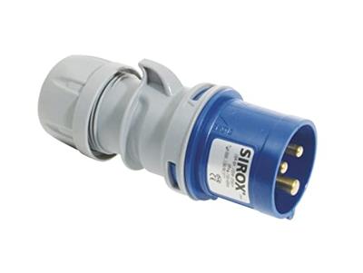 Cee stekker 3p 16a blauw