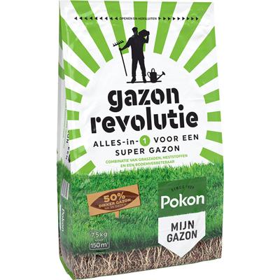 Pokon gazon revolutie 7.5 kg 150 M2 Pokon gazon revolutie 7.5 kg 150 M2