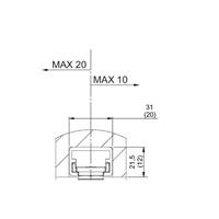 ASSA ABLOY DCG892 Inbouw-glijarm 20mm | kleur zilver EV1. - 10027523 - thumbnail