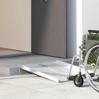 VidaXL Rolstoelhelling 270 kg zilver 92 x 73 x 5 cm aluminium - thumbnail