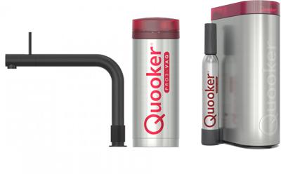 Quooker Front met PRO3 boiler en CUBE reservoir 5-in-1 kokend water kraan Zwart