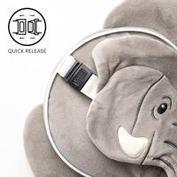 Relaxeazzz Olifant Rond Reiskussen & Slaapmasker - thumbnail