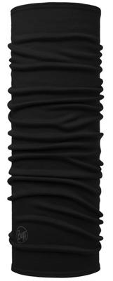 Buff Merino Midweight Nekwarmer Solid Black one size