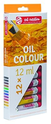 Talens Art Creation olieverf tube van 12 ml, set van 12 tubes in geassorteerde kleuren Talens Art Creation olieverf tube van 12 ml, set van 12 tubes in geassorteerde kleuren