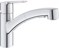 Grohe QuickFix Start keukenmengkraan met uittrekbare handdouche chroom - thumbnail