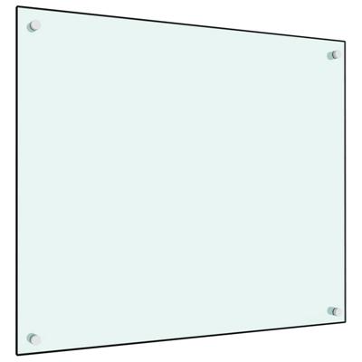 VidaXL Spatscherm keuken 70x60 cm gehard glas wit
