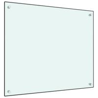 VidaXL Spatscherm keuken 70x60 cm gehard glas wit - thumbnail