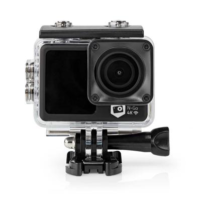 Action Cam | 4K@30fps | 16 MPixel | Waterbestendig tot: 30.0 m | 90 min | Wi-Fi | App beschikbaar voor: Android / IOS | Mounts inbegrepen | Zwart