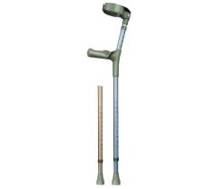 Elleboogkruk dubbel verstelbaar | Anatomische handgreep | Gesloten manchet | Max. gebruikersgewicht 100 kg | Brons metallic | PR30081-BZ