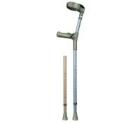 Elleboogkruk dubbel verstelbaar | Anatomische handgreep | Gesloten manchet | Max. gebruikersgewicht 100 kg | Brons metallic | PR30081-BZ - thumbnail