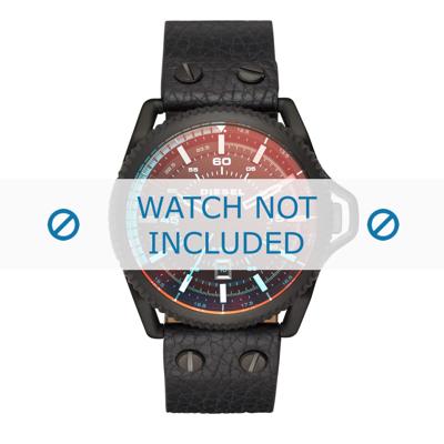 Horlogeband Diesel DZ1793 Leder Zwart 24mm