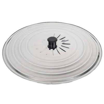 Universele RVS spatdeksel/pannendeksel met stoomuitlaat voor pannen van 40 cm - Pannendeksels Universele RVS spatdeksel/pannendeksel met stoomuitlaat voor pannen van 40 cm - Pannendeksels