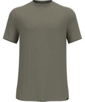 Odlo Merino Tencel Plain T-shirt Heren Vetiver Melange M - thumbnail