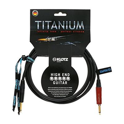 Klotz TI-0300PSP Titanium 2p jack-2p jack verguld silent plug gitaarkabel 3m - thumbnail