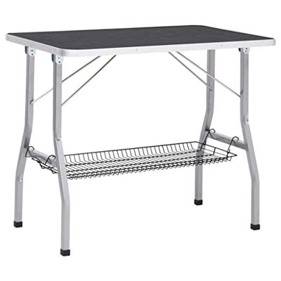 Hondentrimtafel verstelbaar met 2 lussen en opbergschap