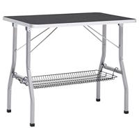 Hondentrimtafel verstelbaar met 2 lussen en opbergschap - thumbnail