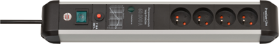 Brennenstuhl Premium-Protect-Line 60.000A stekkerdoos met overspanningsbeveiliging | 4-voudig | 3m H05VV-F 3G1,5 | BE - 1391014400