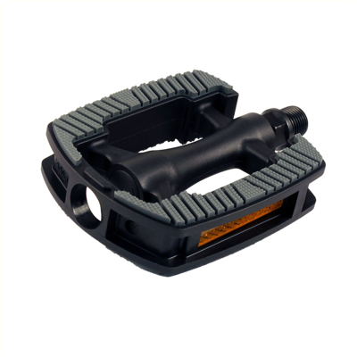 Union pedalen sp-820 kunststof grijs/zwart. 9/16" draad (hangverpakking)