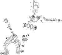 SRAM schijfrem "force 22 / force 1" br.lever for.22/cx1 hydr. rear br. flat mount - thumbnail
