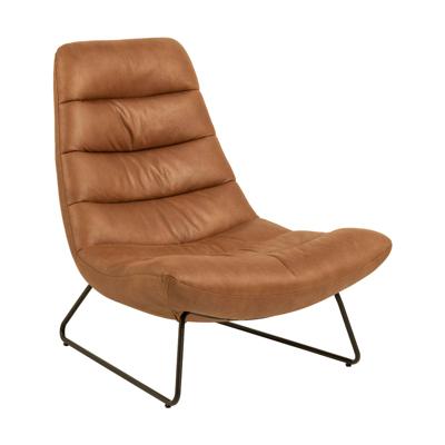 Sohome Fauteuil 'Otis' Eco-leder, kleur Bruin Sohome Fauteuil 'Otis' Eco-leder, kleur Bruin