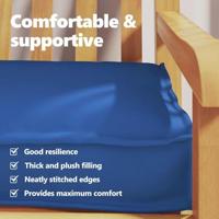 VidaXL Palet kussen koninklijk blauw 200 x 40 x 8 cm oxford stof - thumbnail