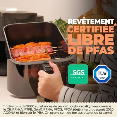 Airfryer Bourgini 184172 Zwart 8 L