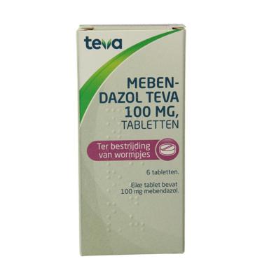 Mebendazol/wormkuur 6 Tabletten Teva
