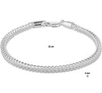 TFT Armband Zilver Vossestaart 4,0 mm 22 cm - thumbnail
