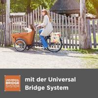 Basil bloom field dubbele fietstas - waterdicht, gerecycled pet - 28-35l - sky blue - thumbnail