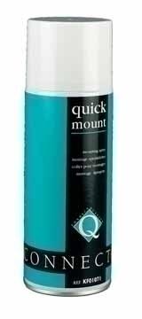 Q-CONNECT Quick Mount spray, niet permanent, spuitbus van 400 ml