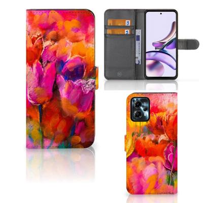 Hoesje Motorola Moto G13 | G23 Tulips | Portemonnee hoesje
