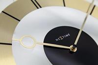 NeXtime NE-2790GO Wandklok Dia. 31 Cm, Glas, Goud, &apos;Retro&apos; - thumbnail