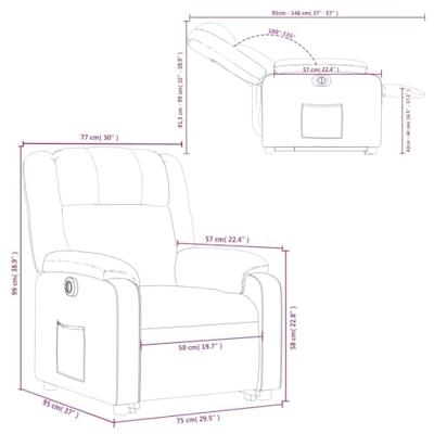 Sta-op-stoel elektrisch stof donkergroen