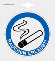 Metafranc Sticker 110X110 Roken Toegestaan - WU0512190 - thumbnail