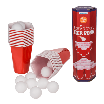 Hexagon beer pong spel (set van 37) Hexagon beer pong spel (set van 37)