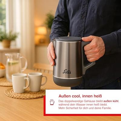 Solis Eco Boil Kettle 96245 Waterkoker Grijs