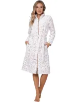 Pastunette dames Badjas met Rits Fleece - Animal - Warme winter ochtendjas met ritssluiting - Copy - thumbnail