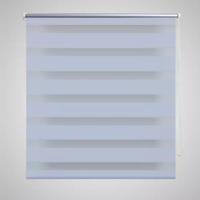 VidaXL Zebra rolgordijn 70,9 x 120 cm stofbreedte 66,7 cm wit - thumbnail