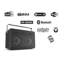 PerfectPro Audisse Bouwradio - Dab + Bluetooth-luidspreker met FM-ontvangst - Oplader en lithiumbatterij inbegrepen - Schokbestendig - Draagbare radio met AUX- en USB-poorten - thumbnail