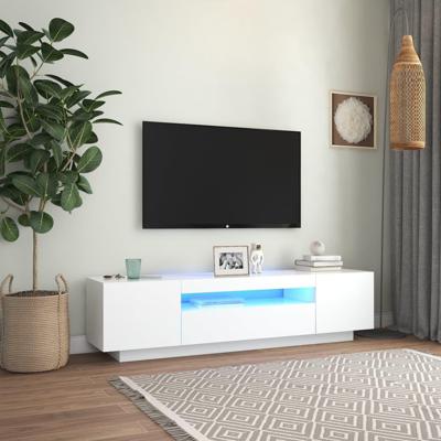 VidaXL Tv-meubel met led-verlichting 160x35x40 cm wit