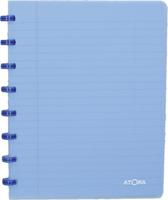 Atoma Trendy schrift, ft A5, 144 bladzijden, geruit 5 mm, transparant blauw - thumbnail