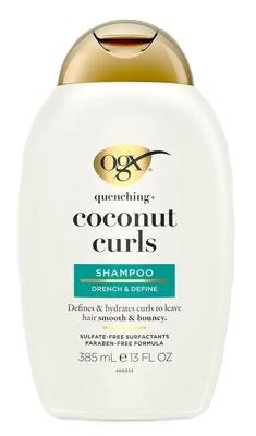 Shampoo quenching coconut curls