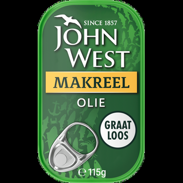 John West Makreel Olie 115 g bij Jumbo