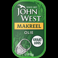 John West Makreel Olie 115 g bij Jumbo - thumbnail