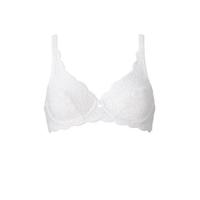 Beugel BH Amourette 300 W - Kanten bh met transparante cups - Doorschijnend - Doorzichtige bh - 95D - Wit - 95D - thumbnail