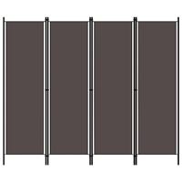VidaXL Kamerscherm met 4 panelen 200x180 cm antraciet - thumbnail