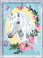 Ravensburger creart schilderen op nummer - unicorn portrait - thumbnail