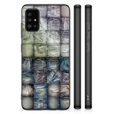 TPU Bumper Case Samsung Galaxy A51 Spijkerbroeken TPU Bumper Case Samsung Galaxy A51 Spijkerbroeken