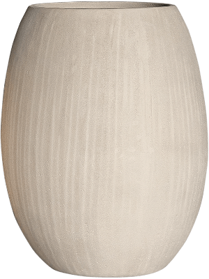 Baq Polystone Coated Plain Balloon Natural (met inzetbak), 52x68cm