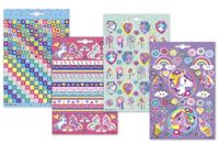 Totum eenhoorn stickervellen, 4st. - thumbnail